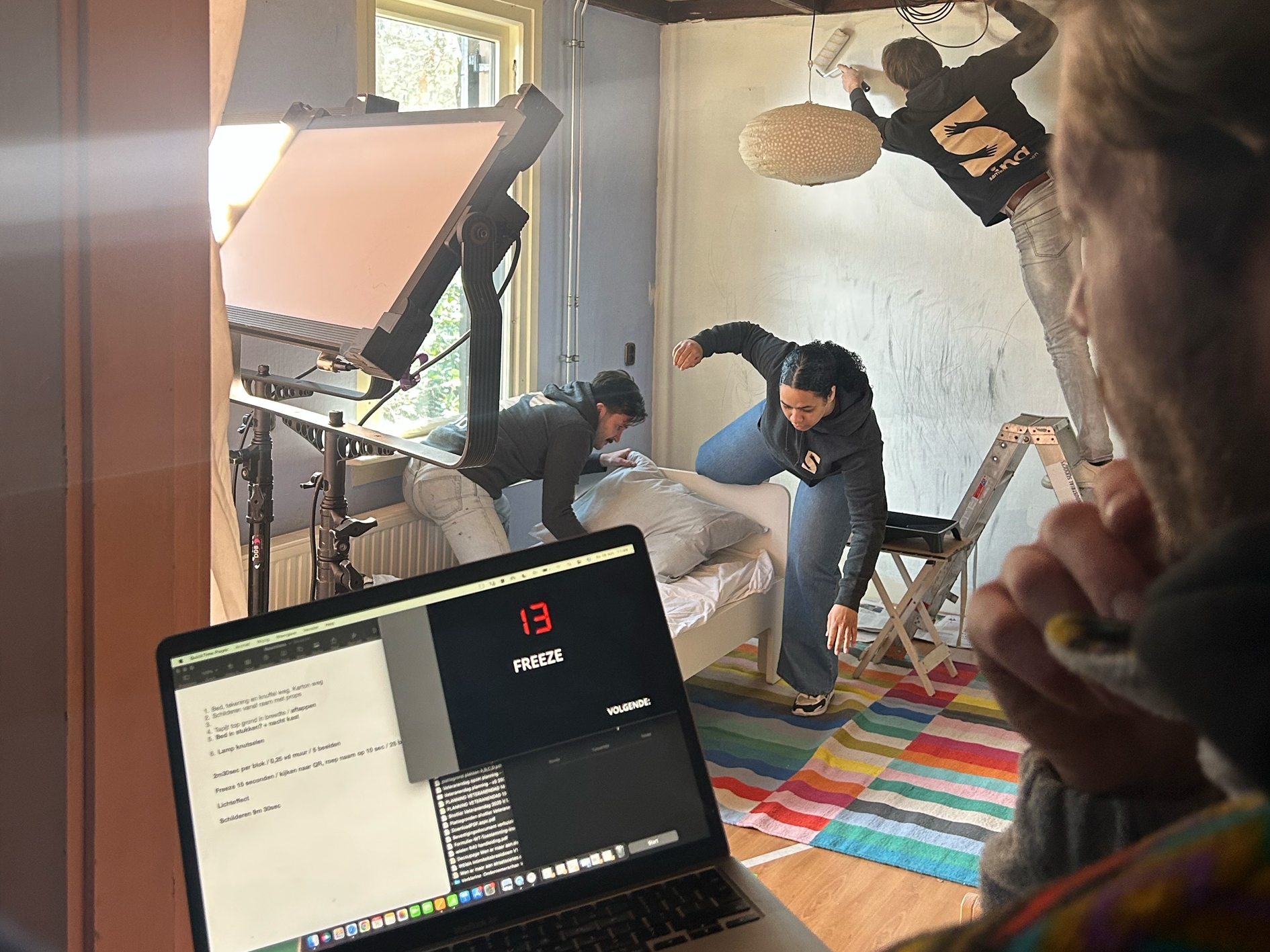 Productie behind the scenes Seepje